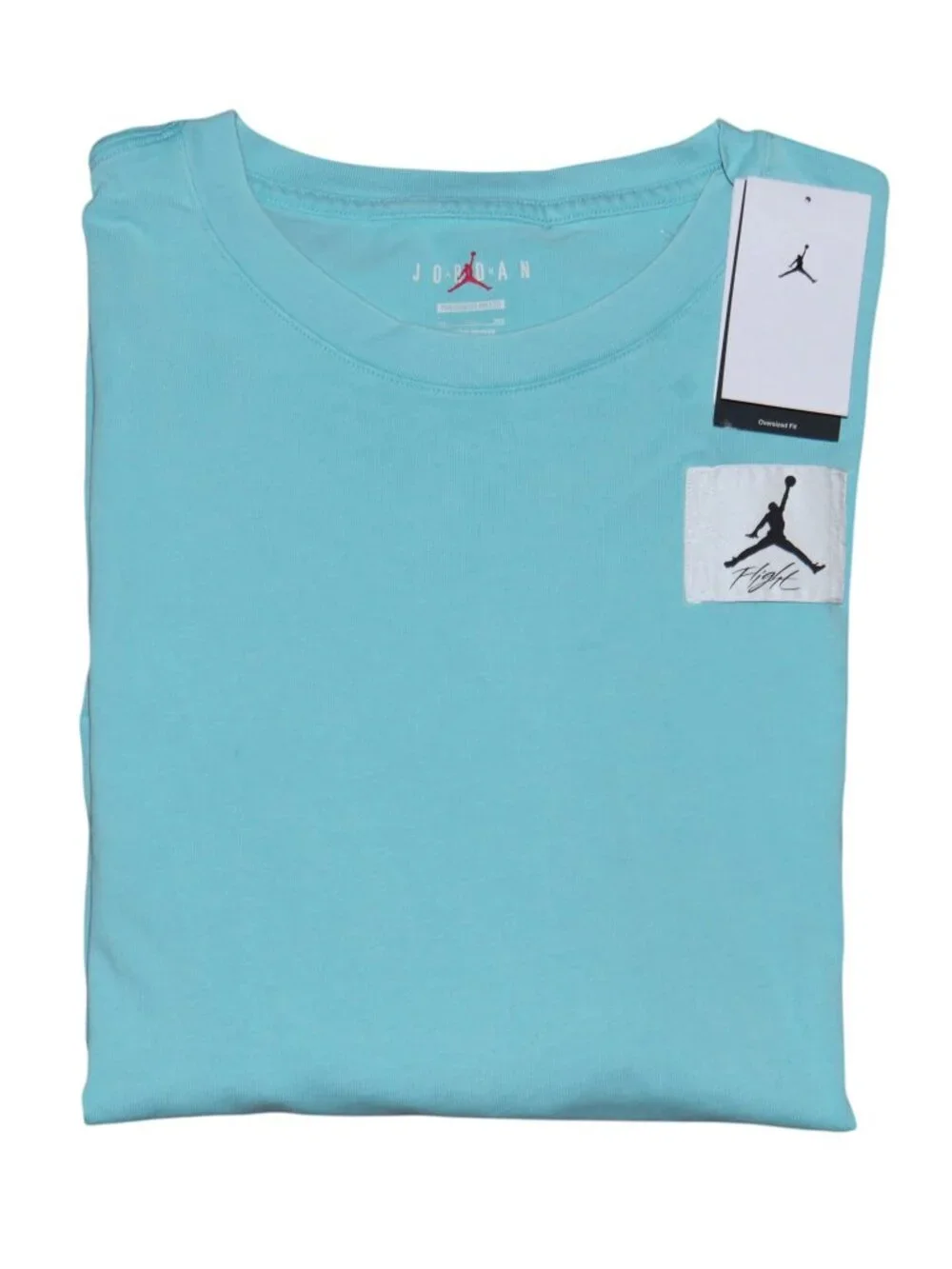Jordan Flight Oversized Fit T-Shirt Men's Size 3XL Bleached Aqua Statement NWT